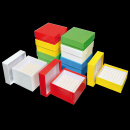 Коробка Wilmut для криохранения (-196 С), 133х133х75, без разделителя, белый цвет, 36 шт