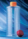 Роллерные бутыли 1700 см², ребристые стенки, поверхность CellBind, 20 шт/кор