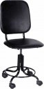 Кресло лабораторное регулируемое для столов низких (высотой 750 мм) винил, кольцевая опора для ног
