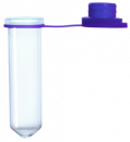 Микропробирки 2,0  мл, с мягкой фиолетовой пробкой,  бесцветные, PP