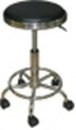 Табурет с регулируемой высотой для низких и высоких столов с кольцевой опорой для ног, металлический каркас