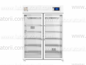 Холодильник фармацевтический YC-1320CL, двухдверный, cенсорный экран, изображение 2